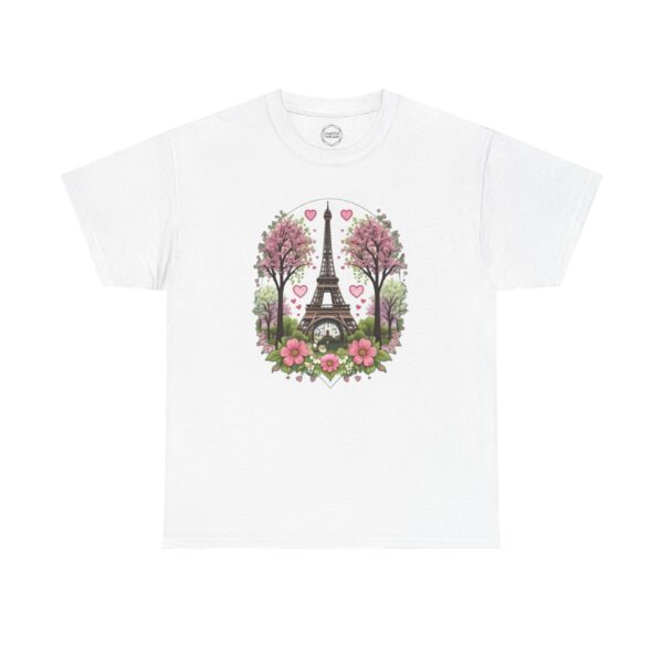 Parisian Spring Love Unisex Heavy Cotton Tee - Image 2