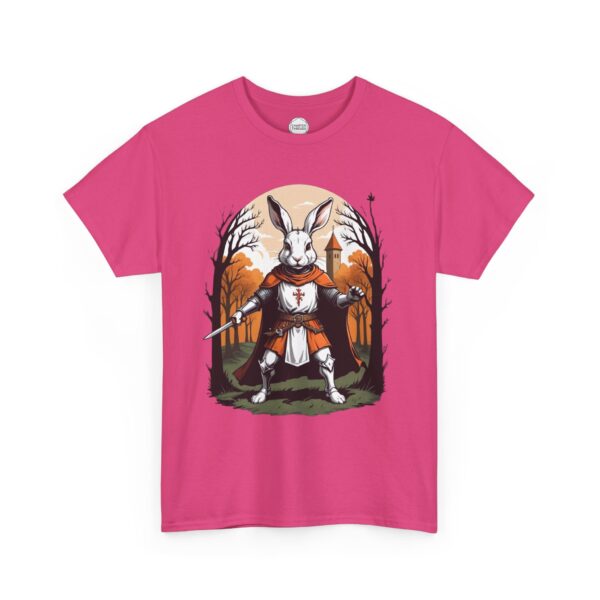 Rabid Rabbit Knight Unisex Heavy Cotton Tee - Image 6