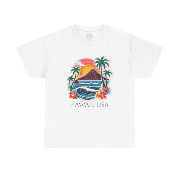 Hawaiian Island Paradise Unisex Heavy Cotton Tee - Image 3