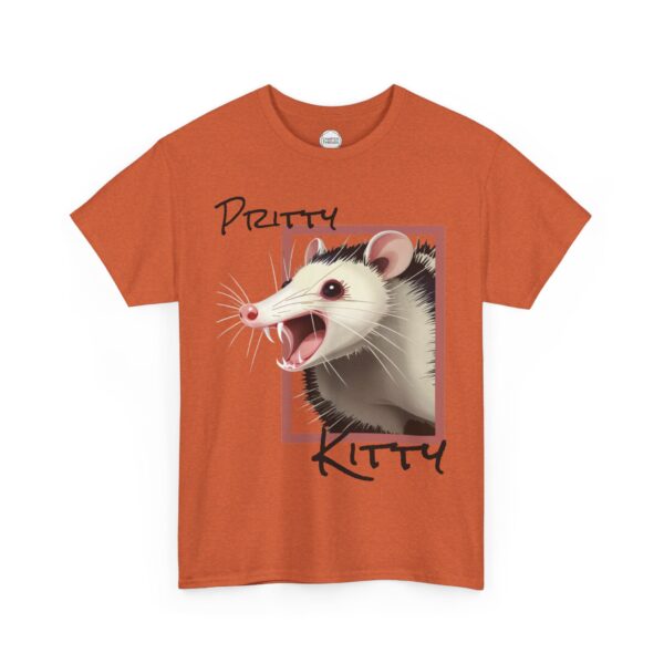 Pritty Kitty Opposum Unisex Heavy Cotton Tee - Image 4