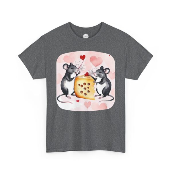 Cheesy Grins Mice in Love Unisex Heavy Cotton Tee - Image 7