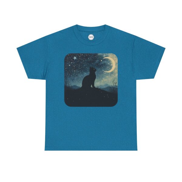 Stardust Kitty Unisex Heavy Cotton Tee - Image 5