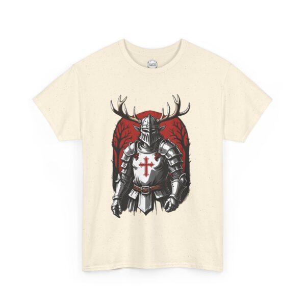 Black Knight Elven Crusader Unisex Heavy Cotton Tee - Image 2