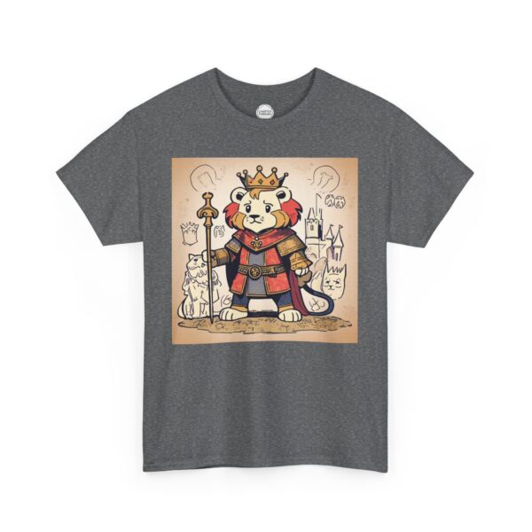 Worried King Lion Unisex Heavy Cotton Tee - Image 8