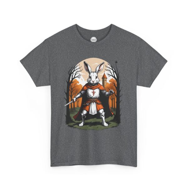 Rabid Rabbit Knight Unisex Heavy Cotton Tee - Image 10