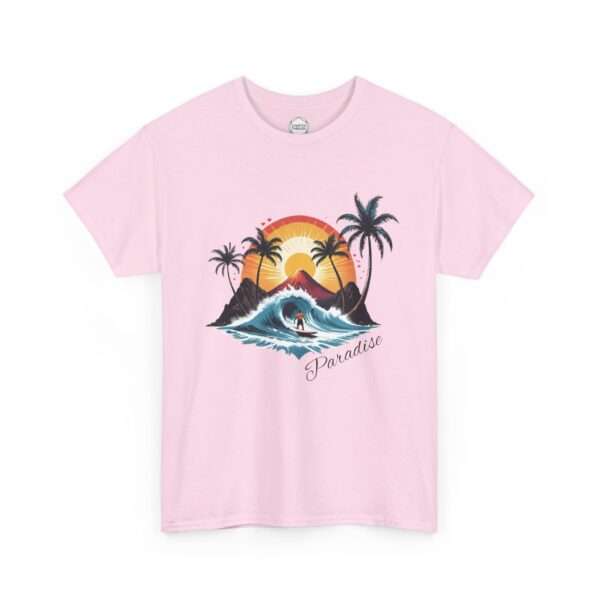 Sunset Surfing Unisex Heavy Cotton Tee - Image 2