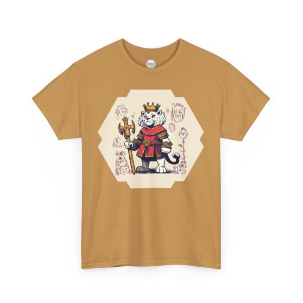 King Lion Heart Unisex Heavy Cotton Tee - Image 7