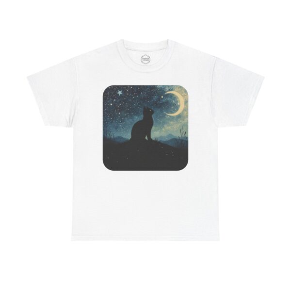 Stardust Kitty Unisex Heavy Cotton Tee - Image 4