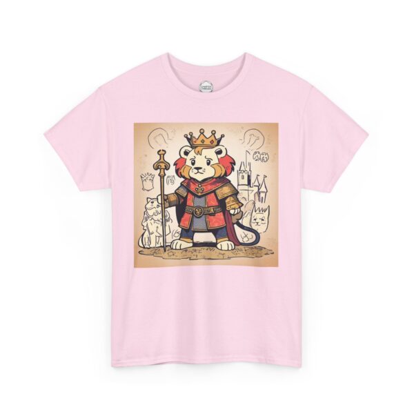 Worried King Lion Unisex Heavy Cotton Tee - Image 11