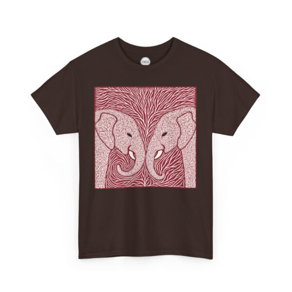 Trunk to Trunk Elephant Love Unisex Heavy Cotton Tee - Image 9