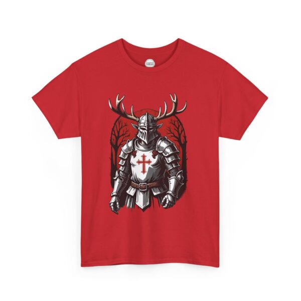 Black Knight Elven Crusader Unisex Heavy Cotton Tee - Image 11