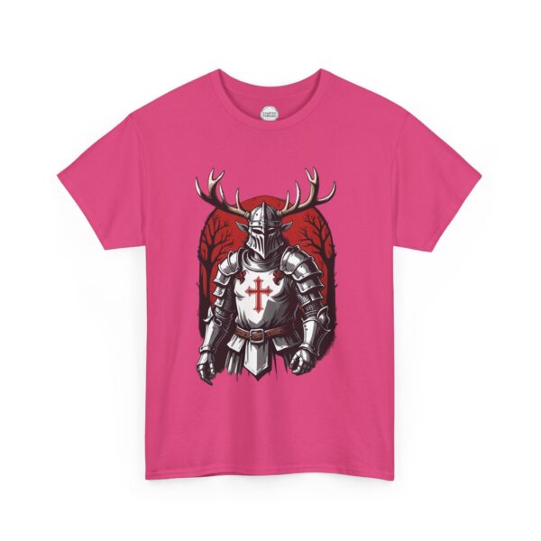 Black Knight Elven Crusader Unisex Heavy Cotton Tee - Image 5