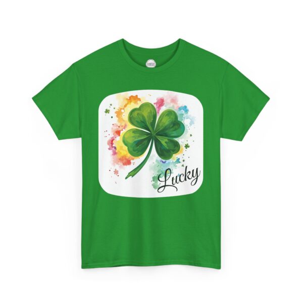 Irish Lucky Shamrock Unisex Heavy Cotton Tee - Image 8