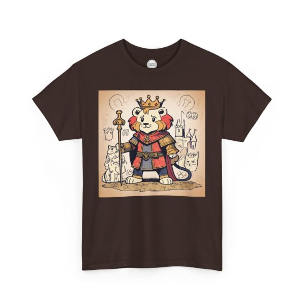 Worried King Lion Unisex Heavy Cotton Tee - Image 6