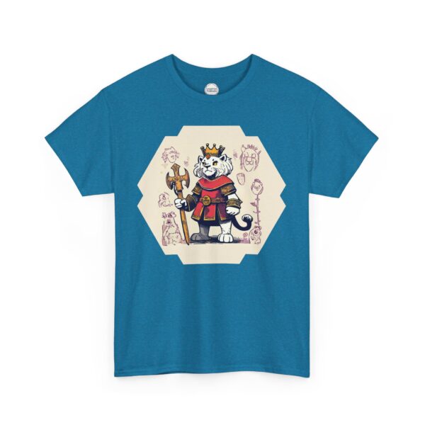 King Lion Heart Unisex Heavy Cotton Tee - Image 4