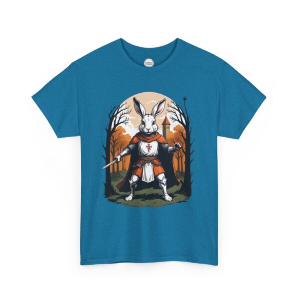 Rabid Rabbit Knight Unisex Heavy Cotton Tee - Image 5