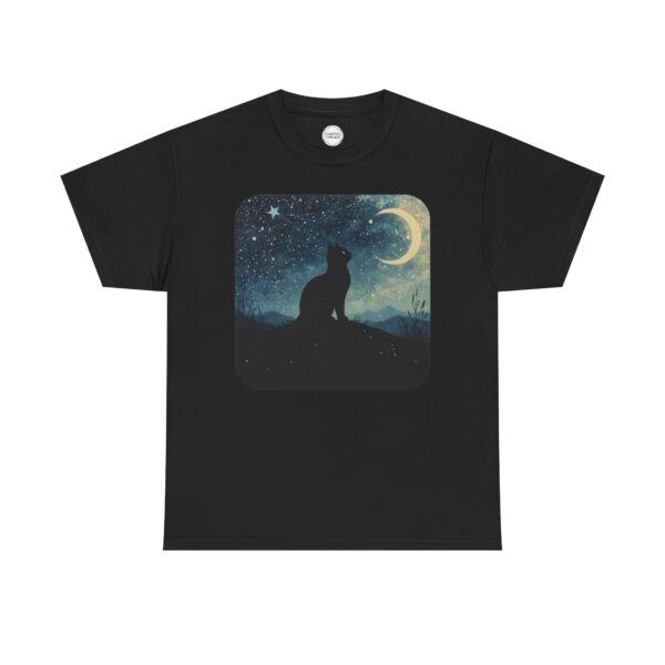 Stardust Kitty Unisex Heavy Cotton Tee - Image 2