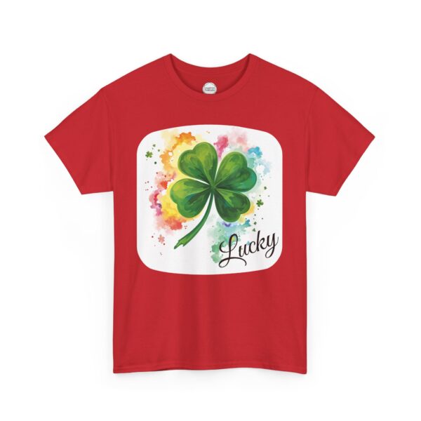 Irish Lucky Shamrock Unisex Heavy Cotton Tee - Image 9