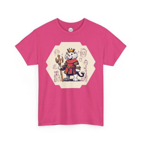 King Lion Heart Unisex Heavy Cotton Tee - Image 5