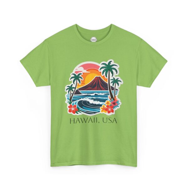 Hawaiian Island Paradise Unisex Heavy Cotton Tee - Image 4