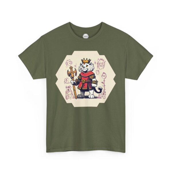 King Lion Heart Unisex Heavy Cotton Tee - Image 9