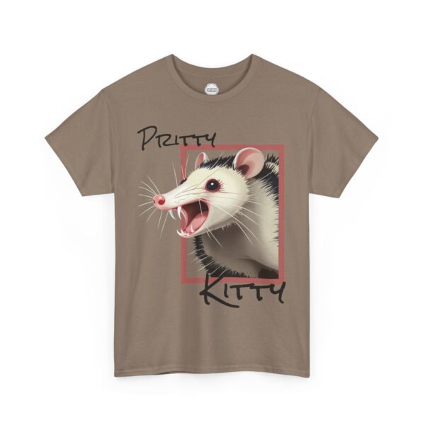 Pritty Kitty Opposum Unisex Heavy Cotton Tee - Image 7