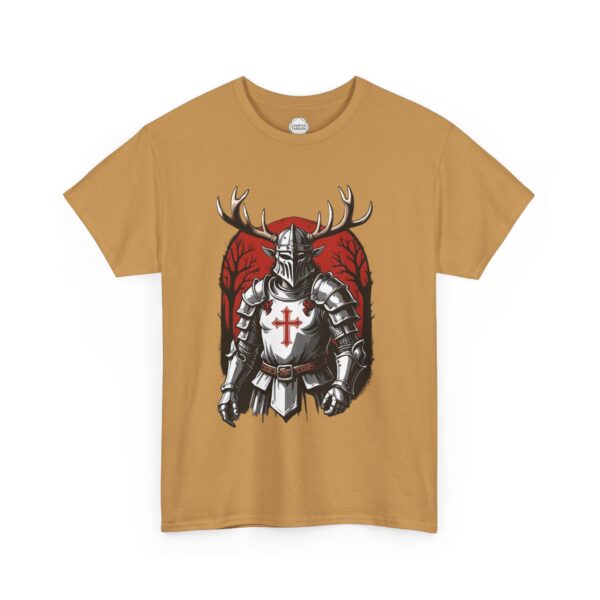 Black Knight Elven Crusader Unisex Heavy Cotton Tee - Image 7