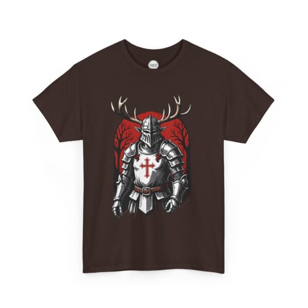 Black Knight Elven Crusader Unisex Heavy Cotton Tee - Image 8