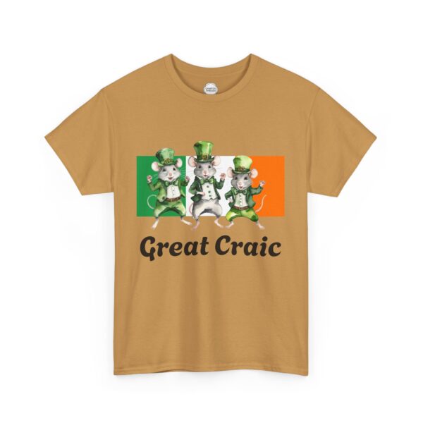 Great Craic Irish Dancing Mice Unisex Heavy Cotton Tee - Image 6