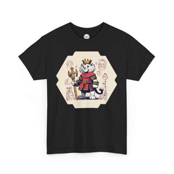 King Lion Heart Unisex Heavy Cotton Tee - Image 3