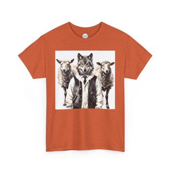 Wolf in Sheep's Clothing Unisex Heavy Cotton Tee - Image 2