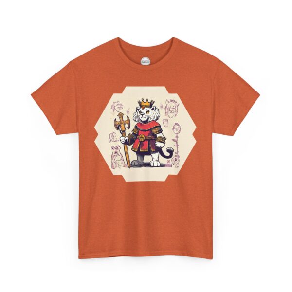 King Lion Heart Unisex Heavy Cotton Tee - Image 6