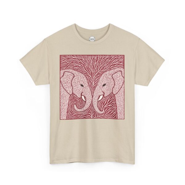 Trunk to Trunk Elephant Love Unisex Heavy Cotton Tee - Image 6