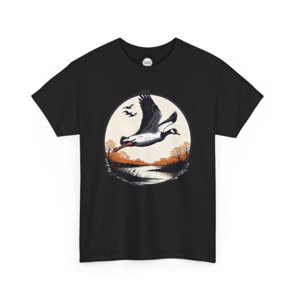 Goose River Crossing Unisex Heavy Cotton Tee - Image 3