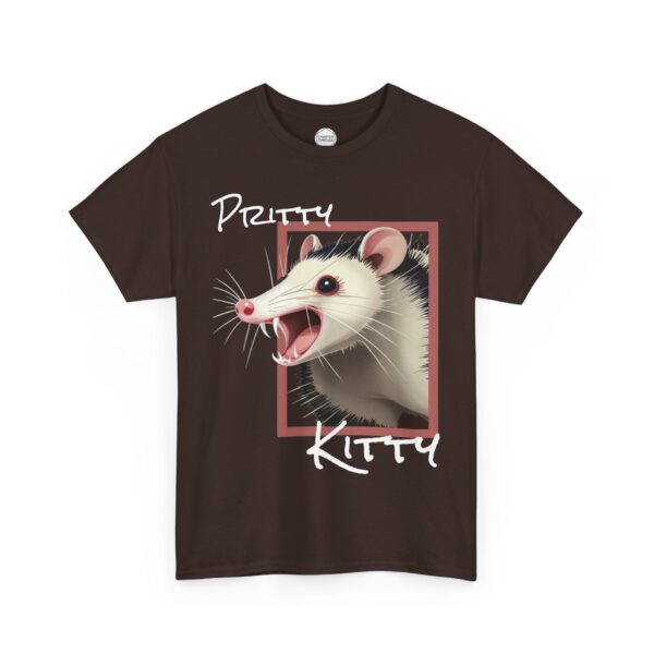 Pritty Kitty Opposum Unisex Heavy Cotton Tee - Image 8