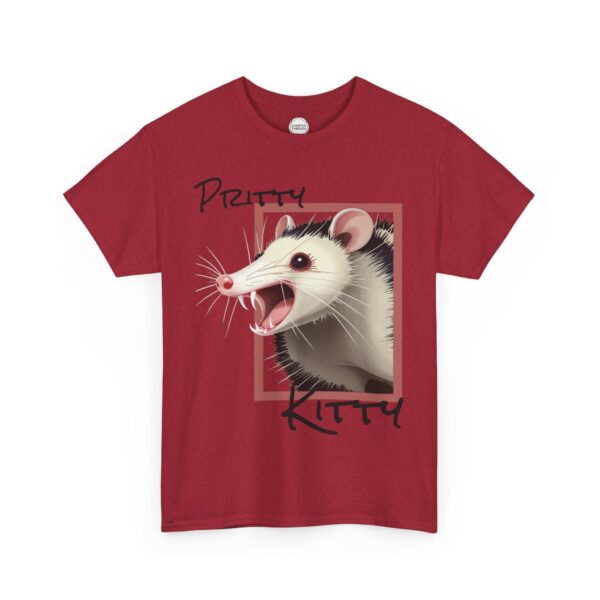 Pritty Kitty Opposum Unisex Heavy Cotton Tee - Image 12