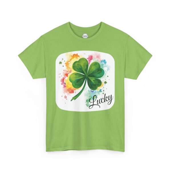 Irish Lucky Shamrock Unisex Heavy Cotton Tee - Image 4