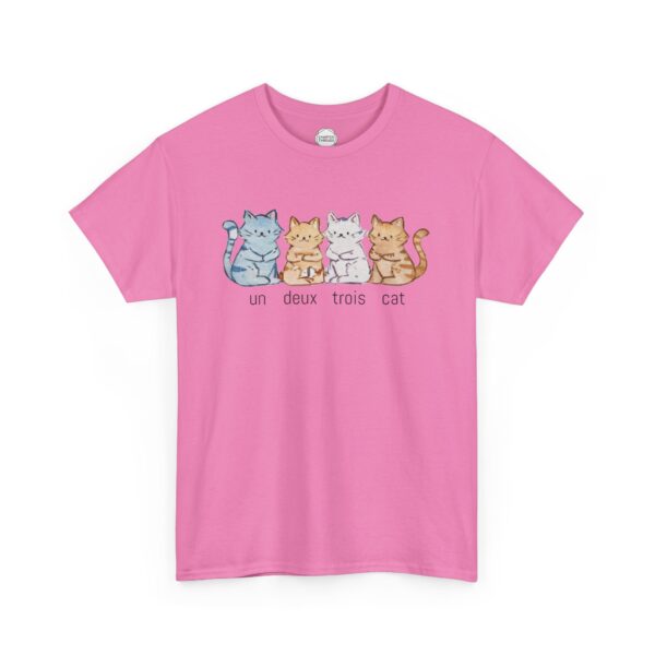 Un Deux Trois Cat Unisex Heavy Cotton Tee - Image 11