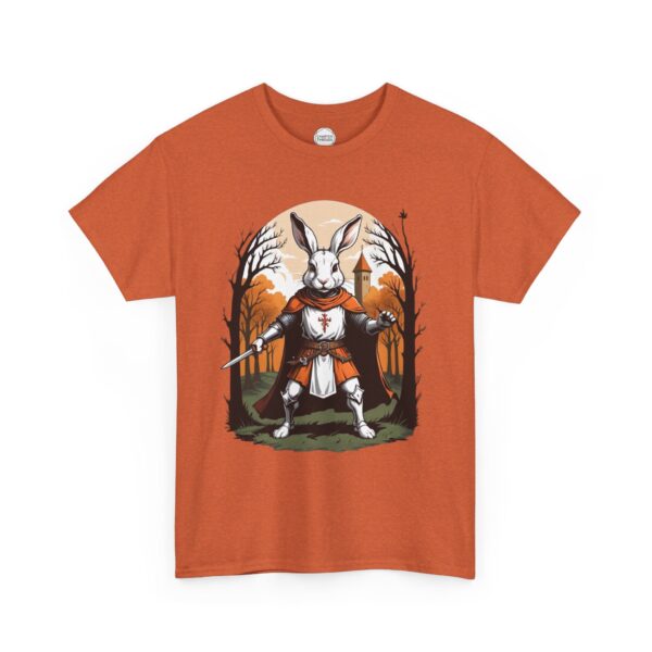 Rabid Rabbit Knight Unisex Heavy Cotton Tee - Image 7