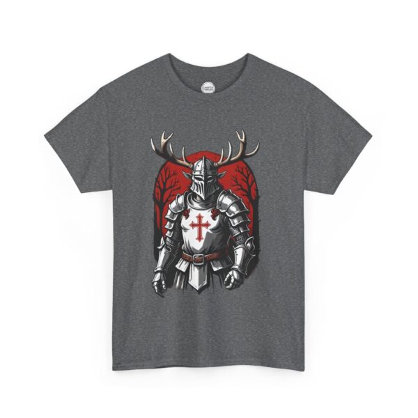 Black Knight Elven Crusader Unisex Heavy Cotton Tee - Image 10