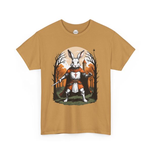 Rabid Rabbit Knight Unisex Heavy Cotton Tee - Image 8