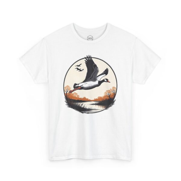 Goose River Crossing Unisex Heavy Cotton Tee - Image 2