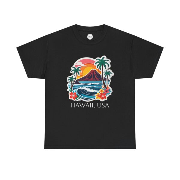 Hawaiian Island Paradise Unisex Heavy Cotton Tee - Image 5