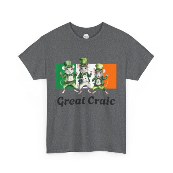 Great Craic Irish Dancing Mice Unisex Heavy Cotton Tee - Image 7