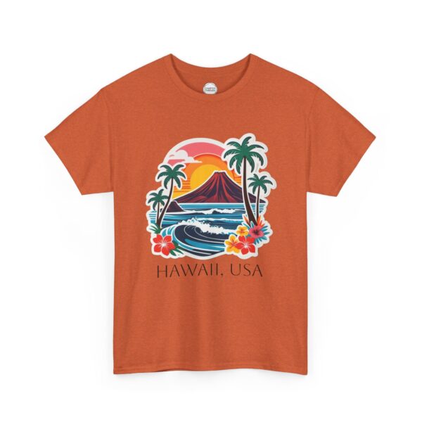 Hawaiian Island Paradise Unisex Heavy Cotton Tee - Image 2