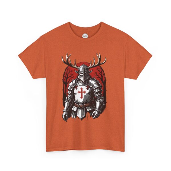 Black Knight Elven Crusader Unisex Heavy Cotton Tee - Image 6