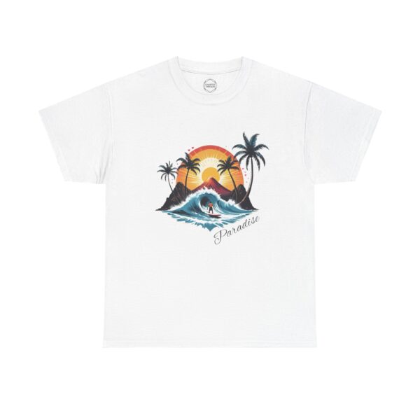 Sunset Surfing Unisex Heavy Cotton Tee - Image 4