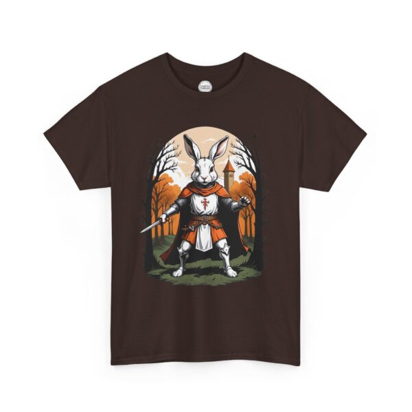 Rabid Rabbit Knight Unisex Heavy Cotton Tee - Image 9