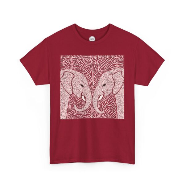 Trunk to Trunk Elephant Love Unisex Heavy Cotton Tee