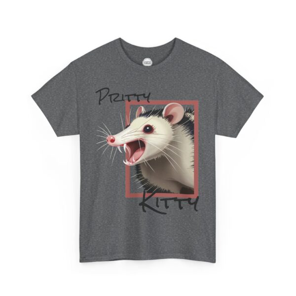 Pritty Kitty Opposum Unisex Heavy Cotton Tee - Image 9